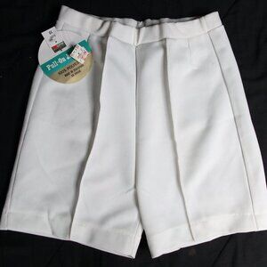 NWT K-Mart Pull-On Jamaica White Polyester Shorts